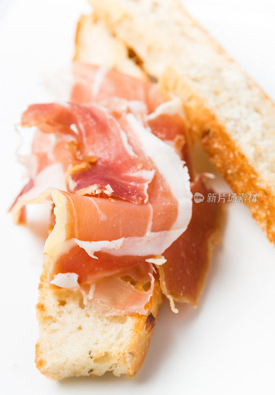 Serrano ham canape报道